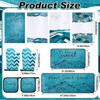 Fourluoo 10 Pcs Landscape Kitchen Dish Towels Rugs Oven Mitts and Pot Holders - Image 3