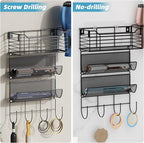 VITVITI Metal Hair Tool Organizer Wall Mount, Hair Dryer Holder - Image 4