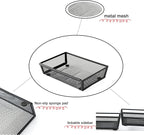 Mesh Tray Silverware Drawer Organizer, Utensil Cutlery Tray Office Supplies - Image 5
