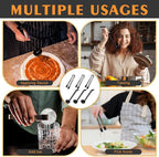 6 Pieces Plastic Serving Utensils Set Including 3 Pcs 1 oz Small Ladle and 3 - Image 5