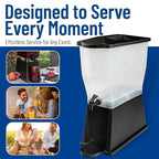 Carlisle FoodService Products Trimline Rectangular Beverage Dispenser - Image 6