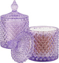 rejomiik 2 Pack Qtip Holder Thick Glass Apothecary Jars by rejomiik