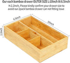 2 Pack Bamboo Tea Bag Organizers, Wood Tea Bag Storage - Image 2