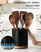 LoeJan 360° Rotating Ceramic Utensil Holder - Image 3