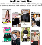 Dreamology Waitress Apron with Pockets, Short Aprons with Pockets, Waist Aprons - Image 3