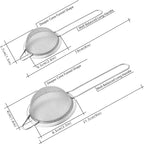 2 Pack Fine Mesh Strainers, Mini Stainless Steel Strainer - Image 2