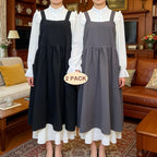 Uaussi Cotton Linen Apron Cross Back Work Apron - Image 6