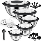 HaWare Mixing Bowls, 24-Piece Stainless Steel Salad Serving Bowl by HaWare