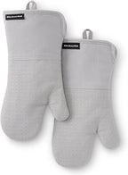 KITCHENAID Gourmet Series Gridlines Oven Mitts 2-Pack Set, Heat Resistant up to by KitchenAid