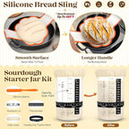 Sourdough Bread Baking Supplies, Sourdough Starter Kit, Bread Proofing Basket - Image 7