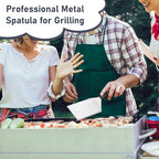 Metal Spatula Set of 2, HaSteeL Stainless Steel Large Griddle Spatulas - Image 7