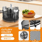 2 Pack 360° Rotating Metal Utensil Caddy - Image 6