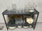 2 Tier Expandable Cabinet Shelf Organizer 14.5-25" L Kitchen Counter Shelf Rack - Image 5