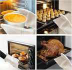 Hovico Silicone Oven Mitts, Heat Resistant 500F Kitchen Mitts 2PCS, 11.6" - Image 7