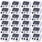 Leumoi 24 Pcs Digital Kitchen Timers Magnetic Back Timers Bulk Large Screen by Leumoi