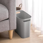 rejomiik Small Trash Can, 3.5 Gallon Garbage Can, Slim Waste Basket, Plastic - Image 7