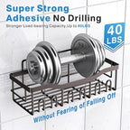 EUDELE Shower Caddy 2 Pack, Adhesive Organizer - Image 4