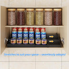 Expandable Bamboo Can Rack Organizer, 3-Tier Adjustable Pantry Storage - Image 6