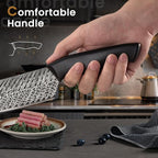 Knife Set, Amorston 15 Pieces Kitchen Knife Set - Image 8