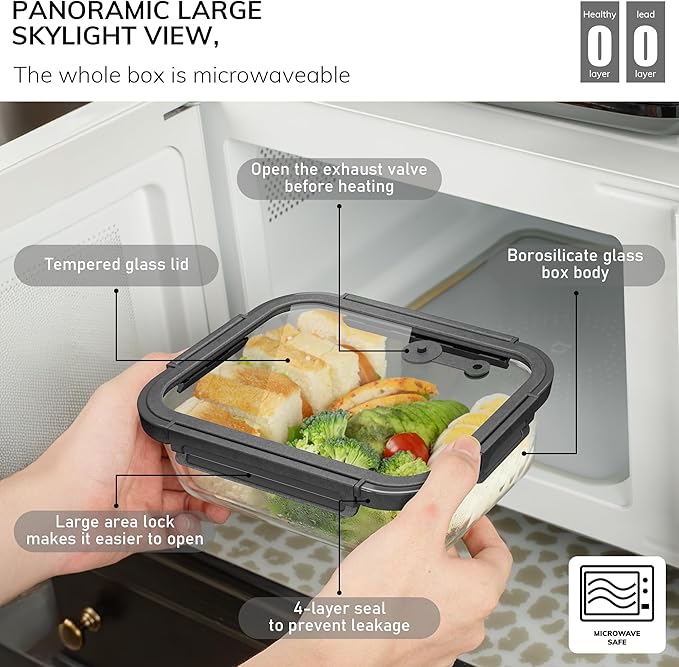 5-Pack Borosilicate Glass Containers - Image 6
