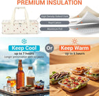 Insulated Casserole Carrier for Hot or Cold Food, Pie Carrier Bag Lunch Bag - Image 3