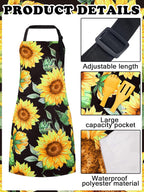 Bencailor 6 Pcs Spring Kitchen Aprons - Image 4