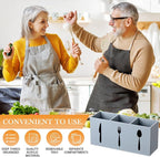 Suzile Acrylic Cutlery Storage Organizer Bin Silverware Caddy Countertop Knife - Image 5