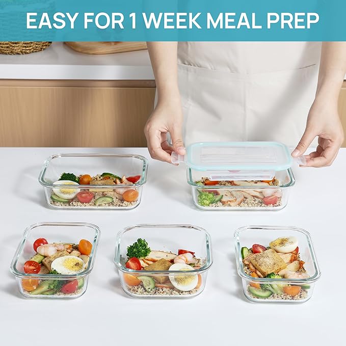 Vtopmart 8 Pack Glass Food Storage Containers - Image 6