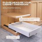 Seinloes 2 Pack Expandable Pull Out Cabinet Organizer 21" Deep - Image 4