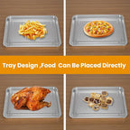 2Pcs Stainless Steel Oven Air Fryer Basket and Tray Replacement - Image 9