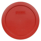 Pyrex 7201-PC 4 Cup Poppy Red Food Storage Replacement Lids - Image 3