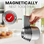 Spring Chef Magnetic Stainless Steel Measuring Cups, Kitchen Tools - Image 4