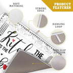 White Kitchen Dish Drying Mat 18x24 Inch Knife Fork Dish Drainer Rack Mats - Image 4