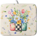 Giwawa Spring Flower Vases Dish Drying Mat by Giwawa