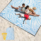 HIHOHO Beach Blanket Waterproof Sandproof Extra Large Beach Mat 79" X - Image 6