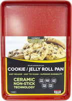 casaWare 3pc Ultimate Commercial Weight Cookie Sheet Set, Two 15 x 10-Inch Pans - Image 2
