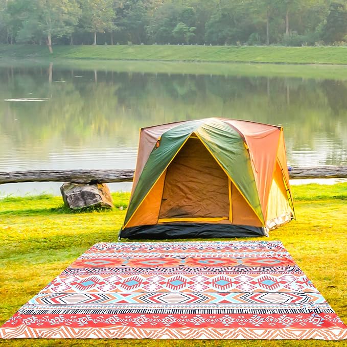 HIHOHO Beach Blanket Waterproof Sandproof Extra Large Beach Mat 79" X - Image 5