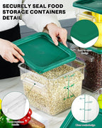4QT NSF Food Storage Containers: 6 PCS Commercial Clear Food Storage Containers - Image 7