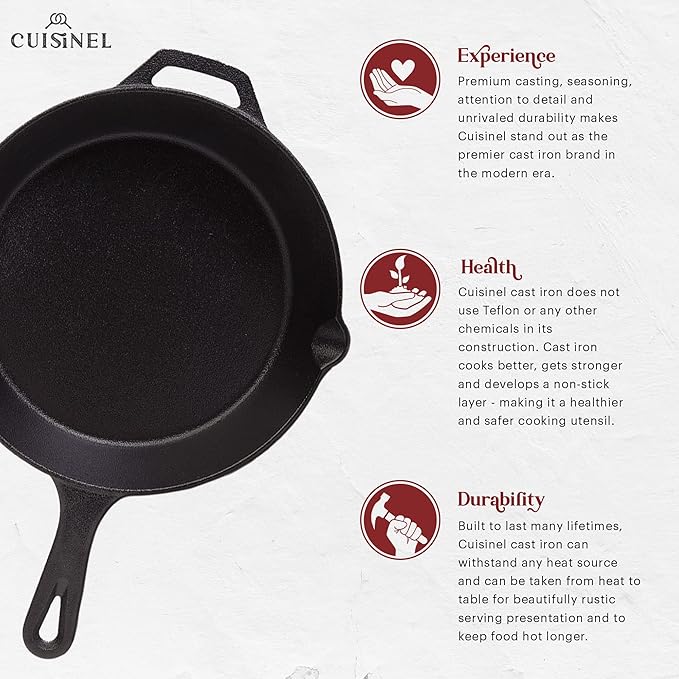 Cuisinel Cast Iron Skillet - Image 2