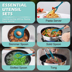 Homikit Silicone Cooking Utensils Set, 15-Piece Nonstick and Heat Resistant - Image 8