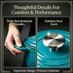 QuliMetal Enameled Cast Iron Cookware Set, 4-Piece Pots and Pans Set - Image 9