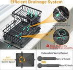 Dish Drying Rack, 2 Tier Dish Racks - Image 5