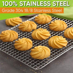 Spring Chef 8.5 x 12 Inch Stainless Steel Cooling Rack - Image 8