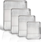 P&P CHEF 16 + 12.5 + 10.4 + 9 Inch Baking Sheet and Rack Set, Oven & Dishwasher by PPCHEF