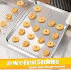 Homikit 2 Pack Baking Sheet, 18” x 13” Stainless Steel Large Cookie Pan Set - Image 6