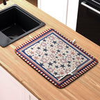 Happy 4th of July Patriotic Dish Drying Mat 16 x 18 Inch US Independence Day - Image 6