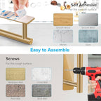 2nd Gen Paper Towel Holder Under Cabinet No Drilling, Self Adhesive or Drilling - Image 4