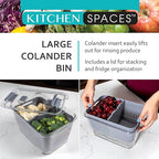 Kitchen Spaces Colander Stackable Food Storage Bin - Image 10