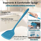 Onader Silicone Cooking Kitchen Utensils Set of 6, Non Toxic & Dishwasher Safe - Image 5