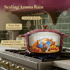 6 Quart Dutch Oven Pot with Lid, Non Stick Enameled Cast Iron Dutch Oven - Image 7